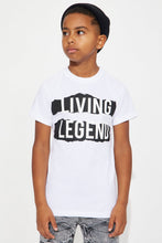 Load image into Gallery viewer, Mini A Living Legend Short Sleeve Tee - White
