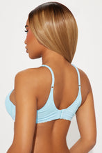Load image into Gallery viewer, Weekend Time T Shirt Bra - Light Blue

