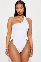 Load image into Gallery viewer, Its Giving Seamless Bodysuit - White
