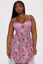 Load image into Gallery viewer, Love Garden Lace Babydoll - Mauve/combo
