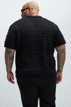 Load image into Gallery viewer, Jaxton Textured Polo - Black
