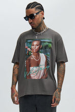 Load image into Gallery viewer, Whitney Houston Good Love Oversized Short Sleeve Tee - Grey
